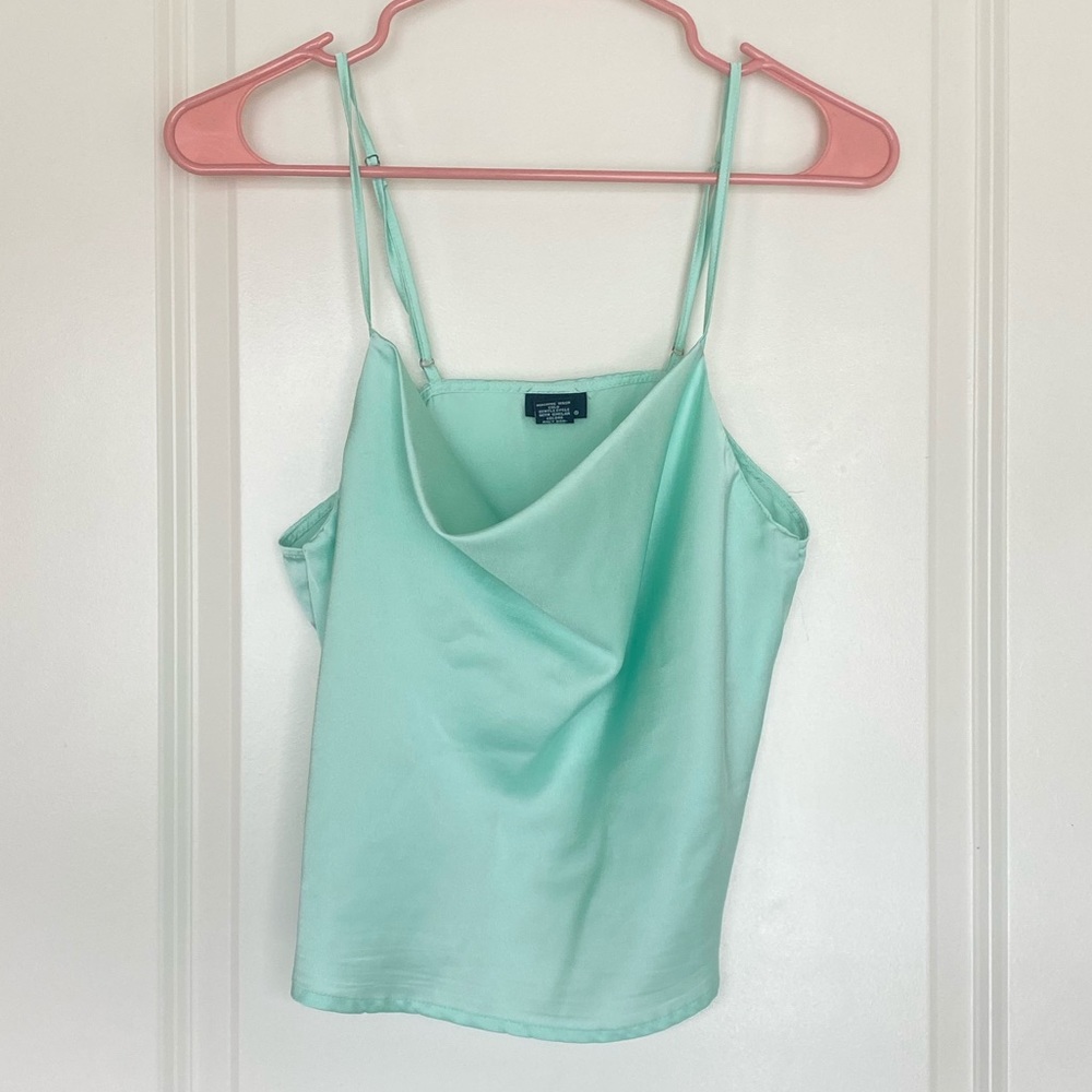 Mint green crop top